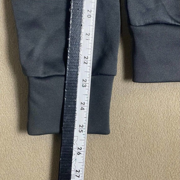 G Star Raw Full Zip Athletic Jacket‎ Mens M Gray Striped Made in Turkey - Picture 7 of 11